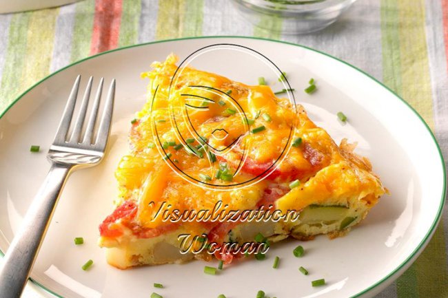 Garden Cheddar Frittata