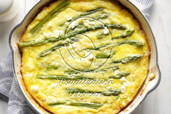 Feta Asparagus Frittata