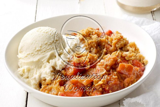 Rhubarb Crumble
