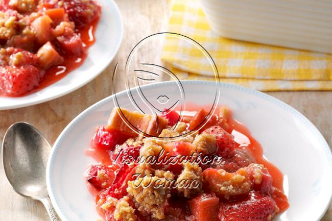 Rhubarb Strawberry Crunch