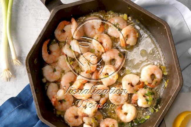 Lemon Shrimp with Parmesan Rice