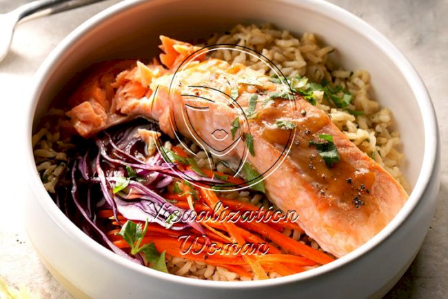 Thai Salmon Brown Rice Bowls