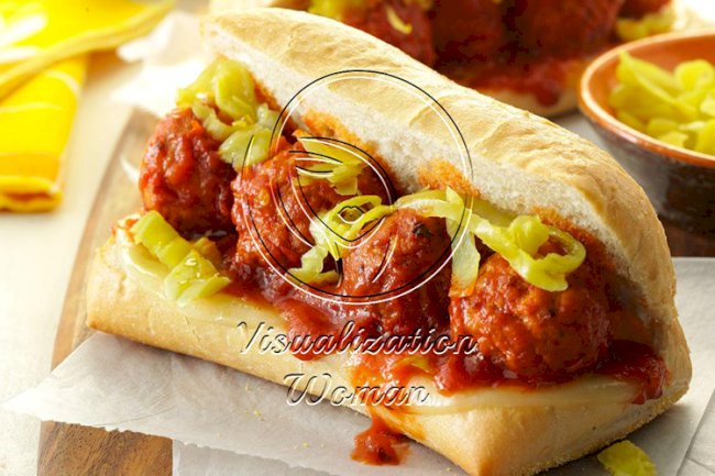 Slow-Cooker Meatball Sandwiches