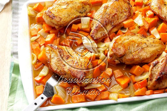 Honey-Roasted Chicken & Root Vegetables
