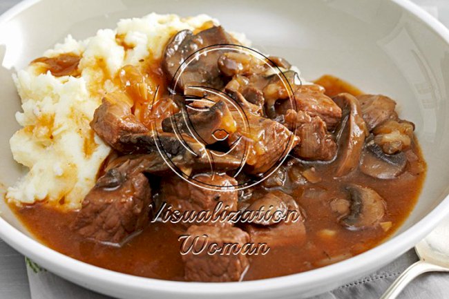 Beef & Mushroom Braised Stew