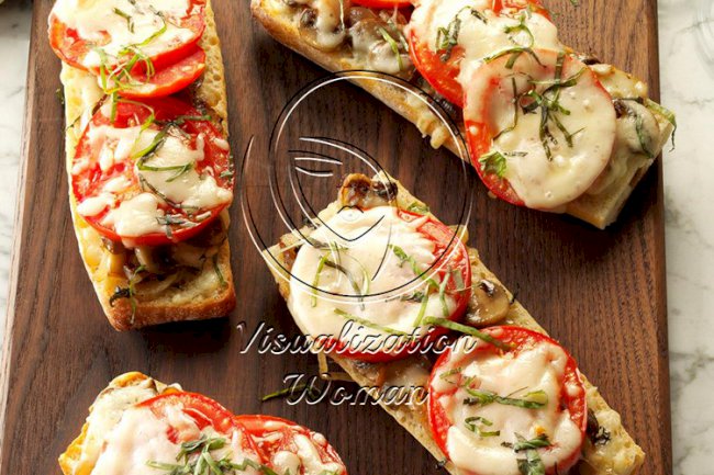 Tomato Baguette Pizza