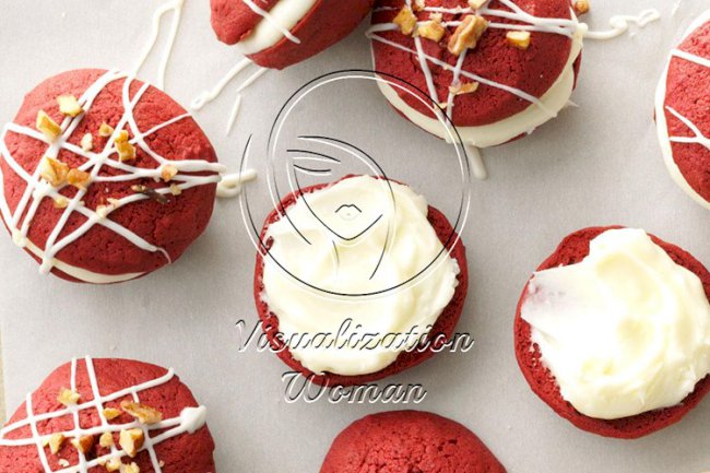 Red Velvet Whoopie Pies