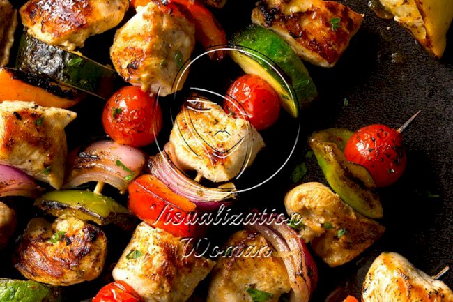 Lemon Chicken Skewers