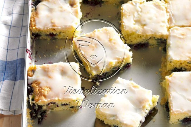 Blueberry Zucchini Squares