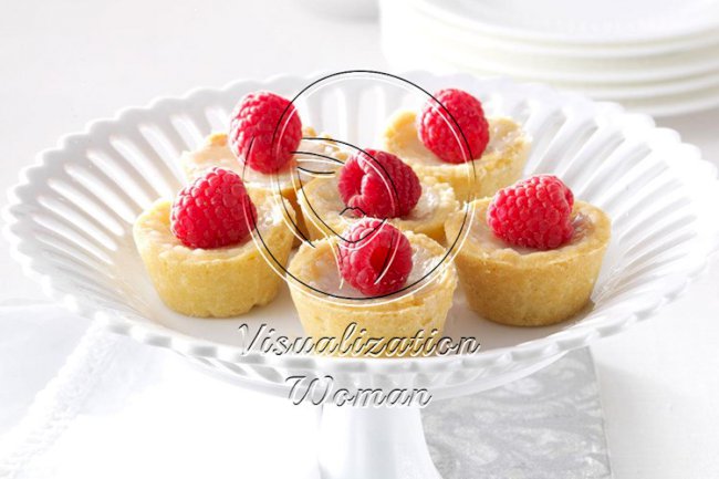Raspberry Sugar Cream Tarts