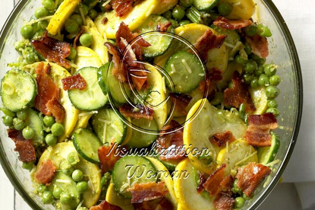 Crunchy Lemon-Pesto Garden Salad