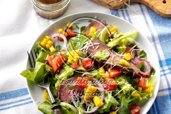 Veggie Steak Salad