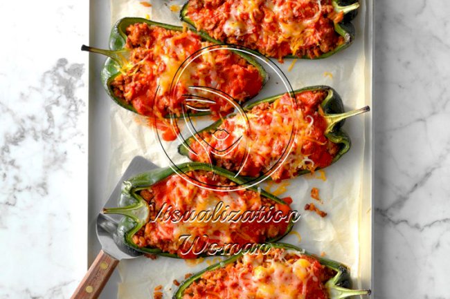 Easy Stuffed Poblanos