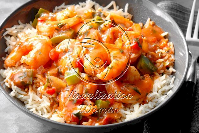 Spicy Shrimp with Rice