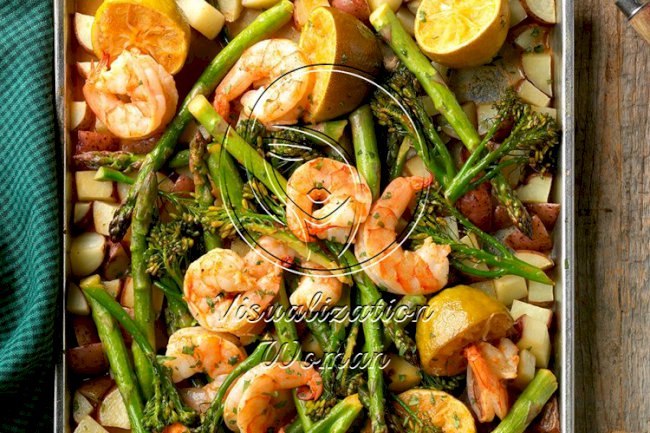 Sheet-Pan Chipotle-Lime Shrimp Bake