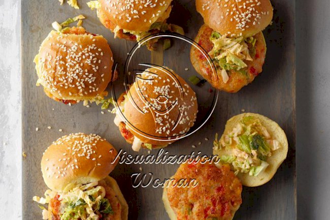 Bang Bang Shrimp Cake Sliders