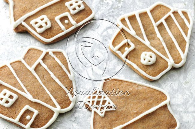 Gingerbread Cookies with Buttercream Icing