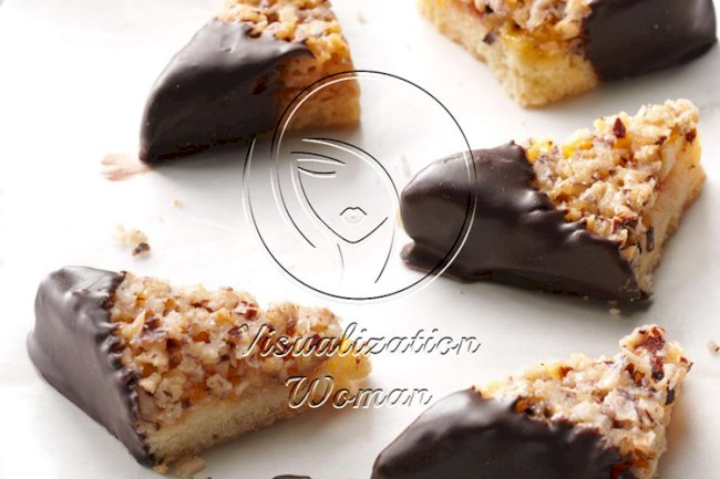 Apricot-Hazelnut Triangles
