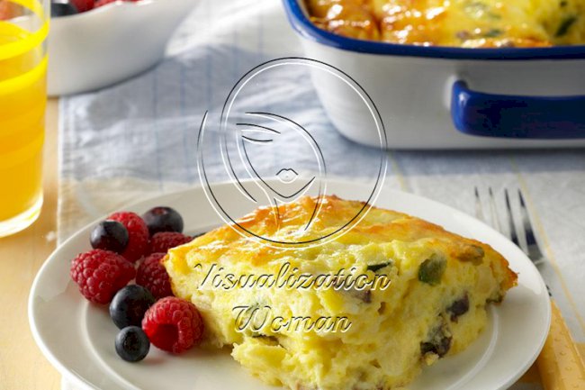 Cheesy Vegetable Egg Dish