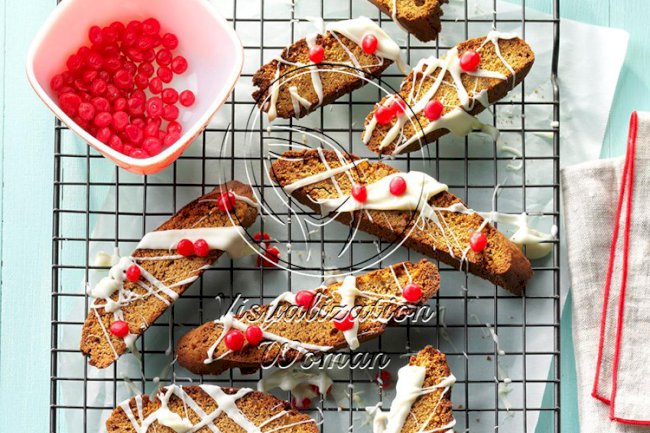 Drizzled Gingerbread Biscotti