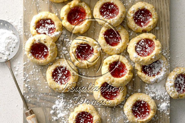Raspberry Pistachio Thumbprints