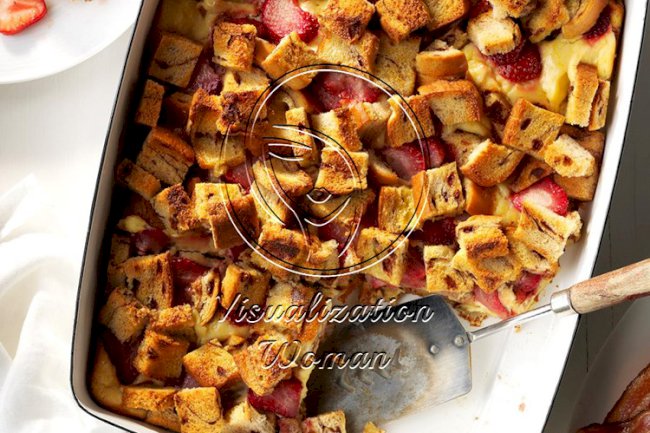Creamy Strawberry French Toast Bake