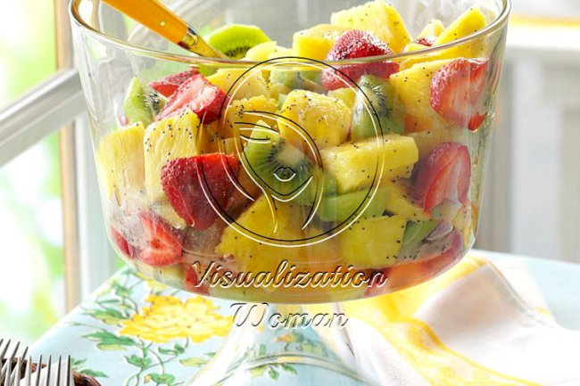 Fruit with Poppy Seed Dressing