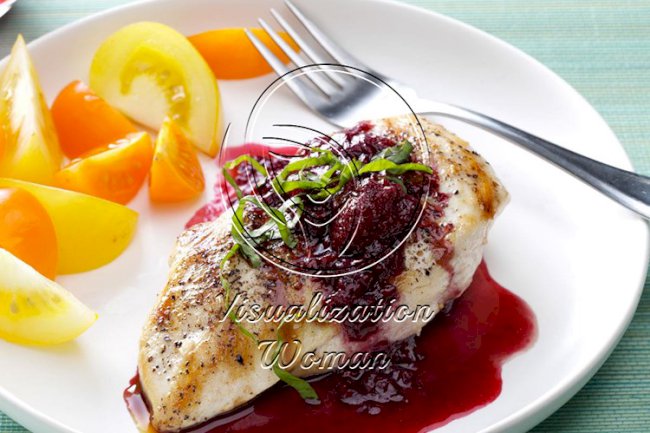 Chicken with Berry Wine Sauce