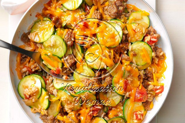 Zucchini & Sausage Stovetop Casserole
