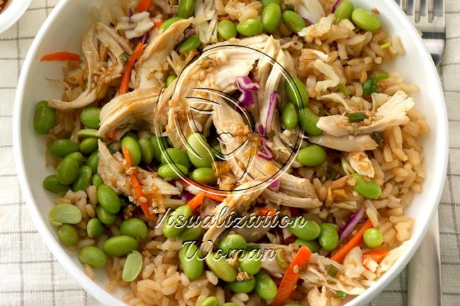 Asian Chicken Rice Bowl
