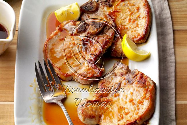 Pork Chops with Honey-Garlic Sauce