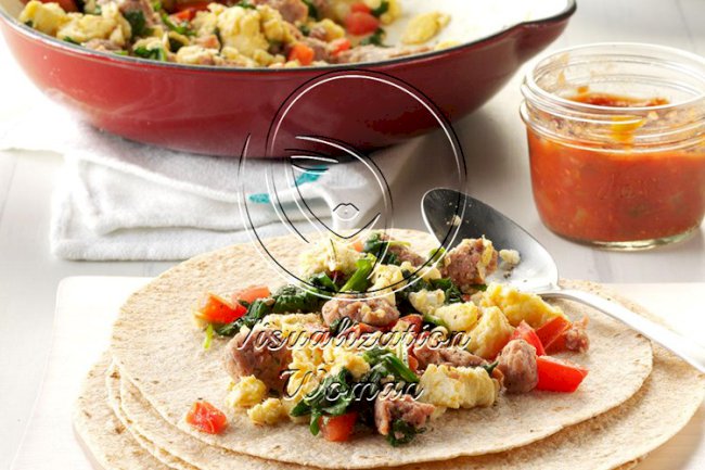 Sausage-Egg Burritos