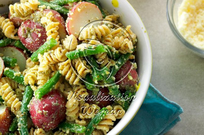Pesto Pasta & Potatoes