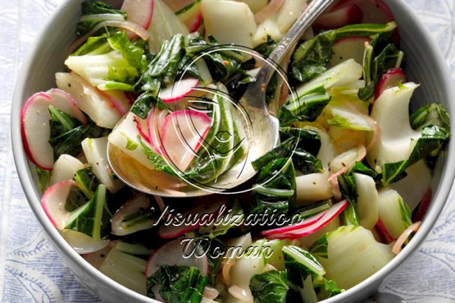 Bok Choy and Radishes