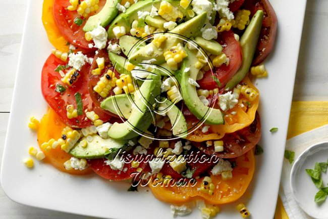 Tomato, Avocado and Grilled Corn Salad