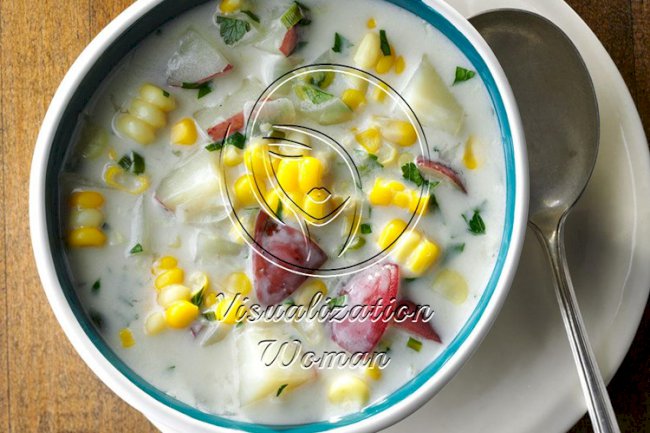 Fresh Corn & Potato Chowder