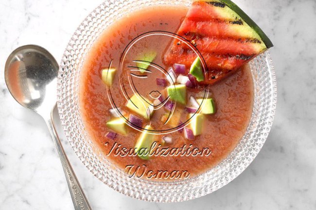 Grilled Watermelon Gazpacho