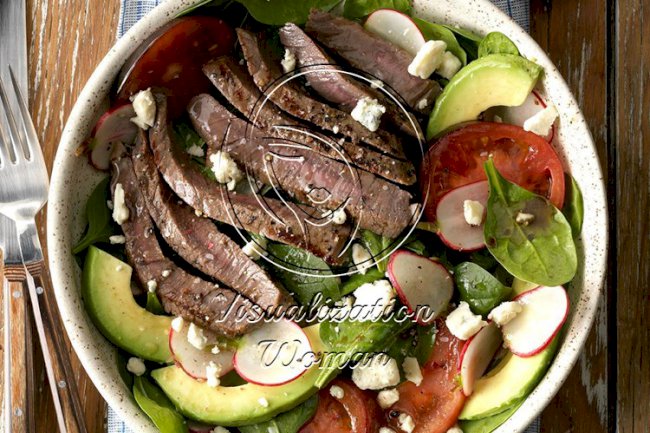 Flat Iron Steak Salad