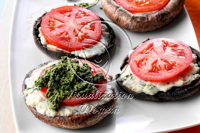 Ricotta-Stuffed Portobello Mushrooms