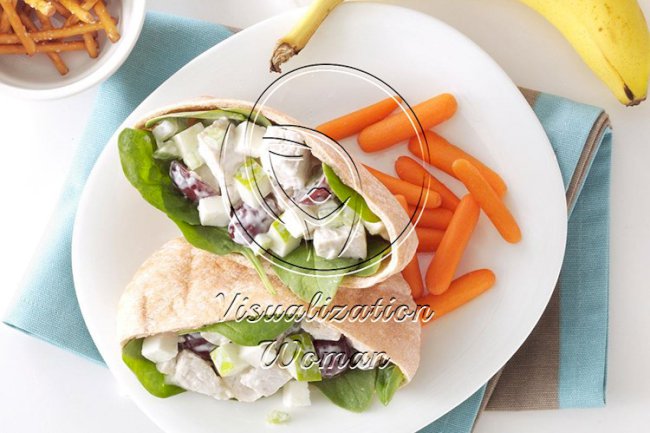 Waldorf Turkey Pitas