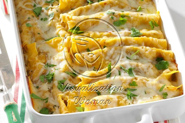 Shrimp Enchiladas with Green Sauce