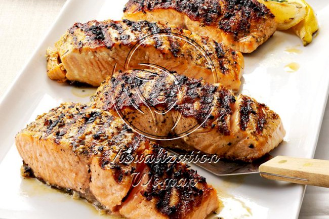 Grilled Lemon-Garlic Salmon