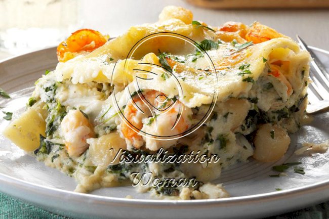 White Seafood Lasagna