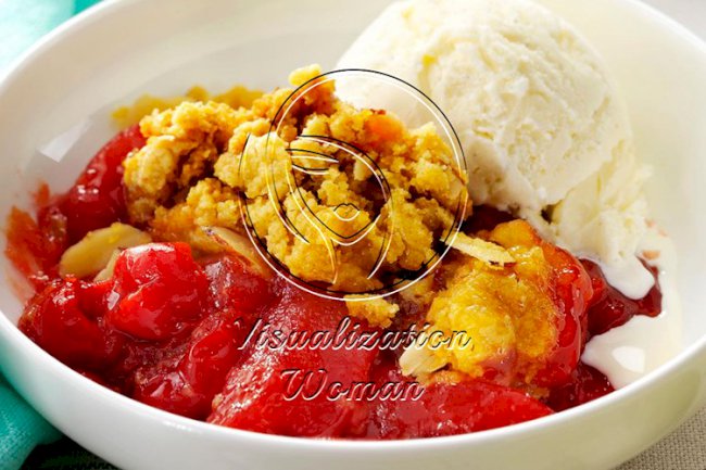 Slow-Cooker Cherry Buckle