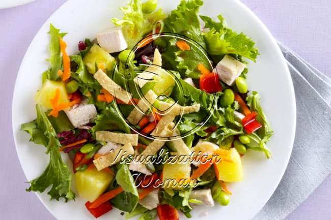 Veggie-Sesame Chicken Salad