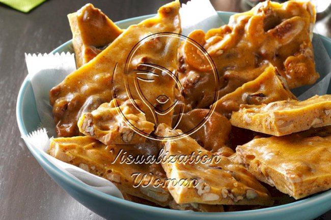 Spiced Rum-Nut Brittle