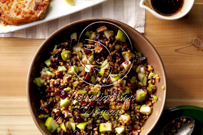 Cranberry-Pecan Wheat Berry Salad
