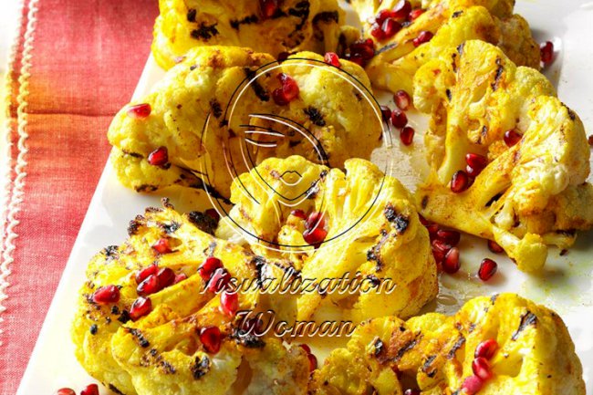 Grilled Cauliflower Wedges