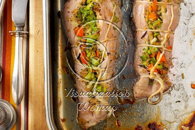 Pork Tenderloins with Wild Rice