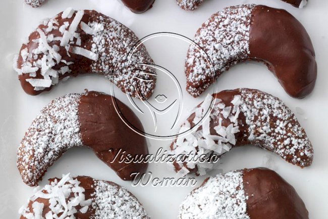 Chocolate Almond Crescents